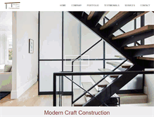 Tablet Screenshot of moderncraftconstruction.com